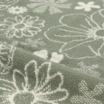 Handdoek Flowerbed Dark Green