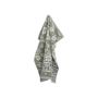 Theedoek Flowerbed Dark Green - set van 5