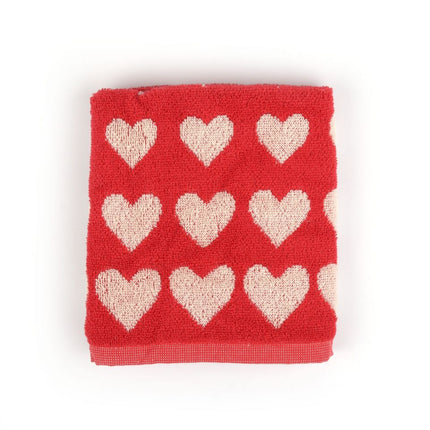 Handdoek Hartjes Rood