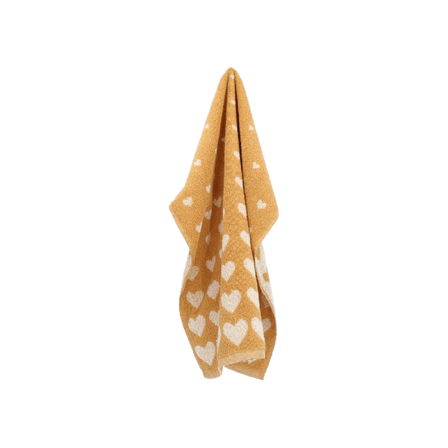 Handdoek Hartje Geel