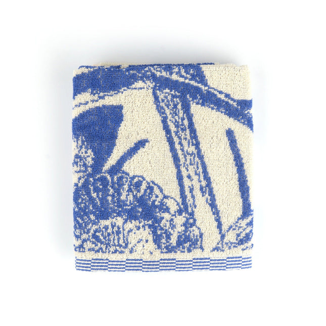 Handdoek Delfts Blue Bird Royal Blue