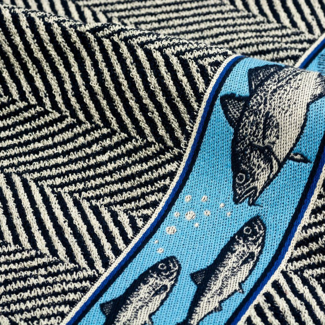 Handdoek Vis Dark Blue
