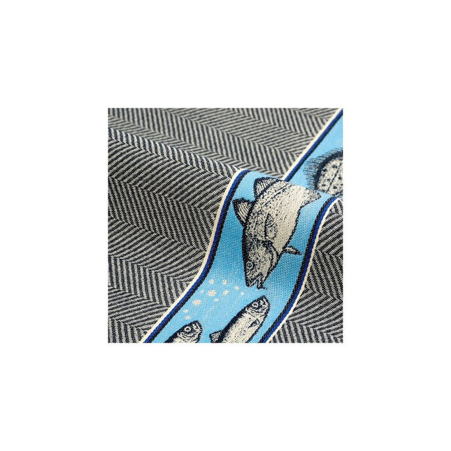 Theedoek Vis Dark Blue