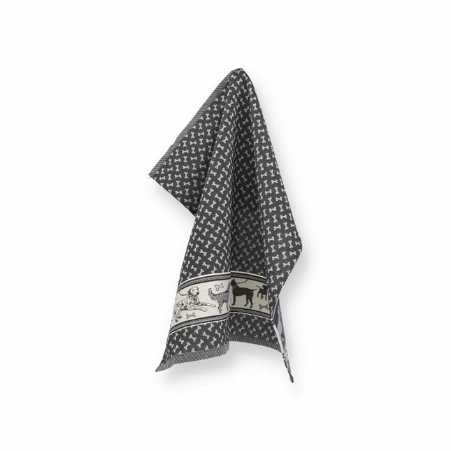 Theedoek Hond Zwart