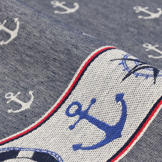 Theedoek Maritime Dark Blue