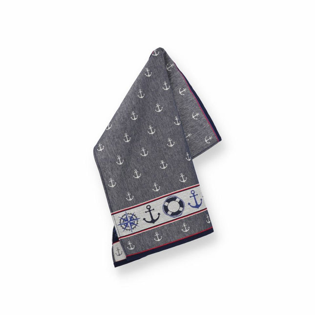 Theedoek Maritime Dark Blue