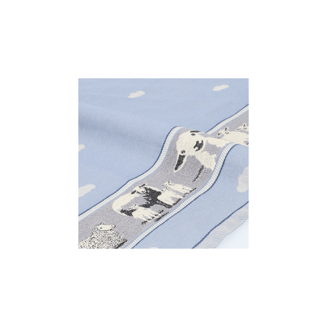 Theedoek Schaap Grijsblauw