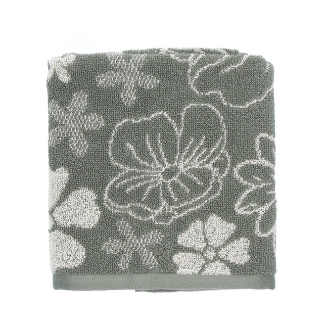 Handdoek Flowerbed Dark Green