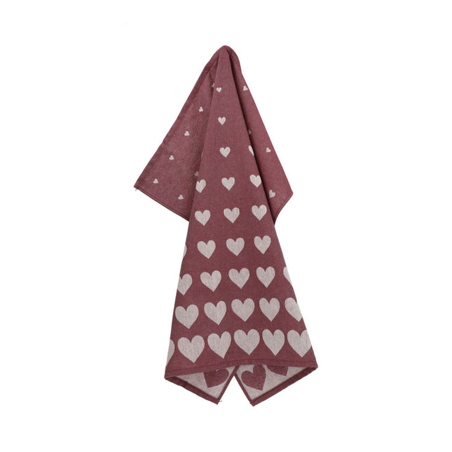 Theedoek Hartjes Burgundy