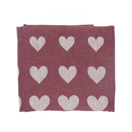 Theedoek Hartjes Burgundy
