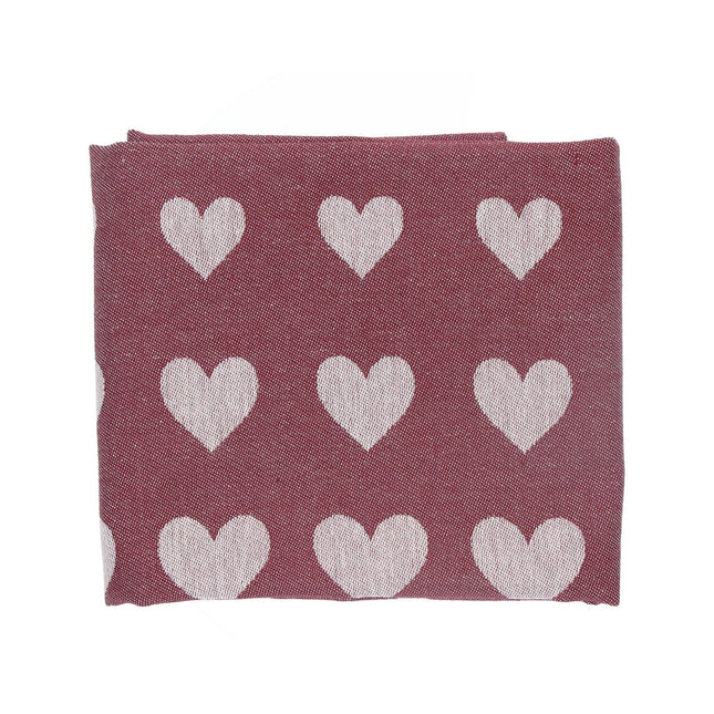 Theedoek Hartjes Burgundy