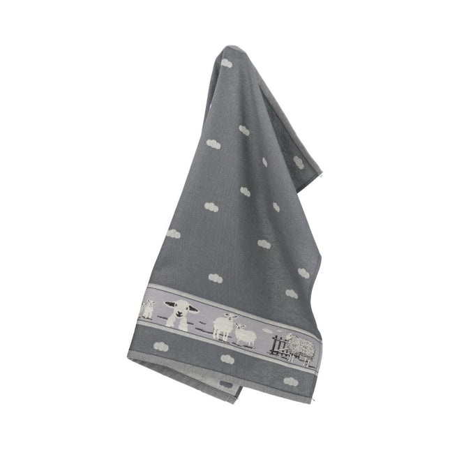 Theedoek Schaap Antraciet