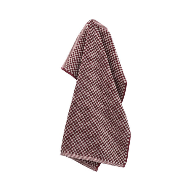 Keukendoek Kleine ruit Burgundy