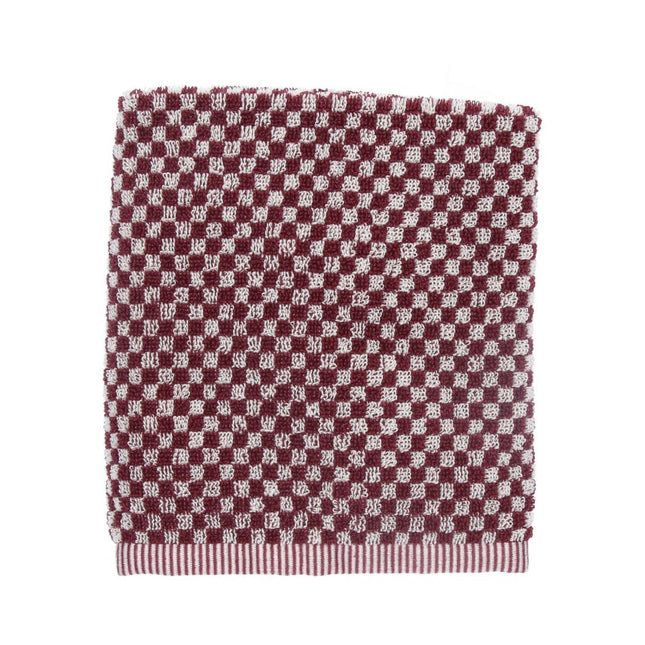Keukendoek Kleine ruit Burgundy