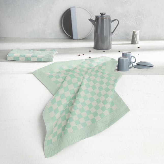Theedoek Barbeque pastel groen