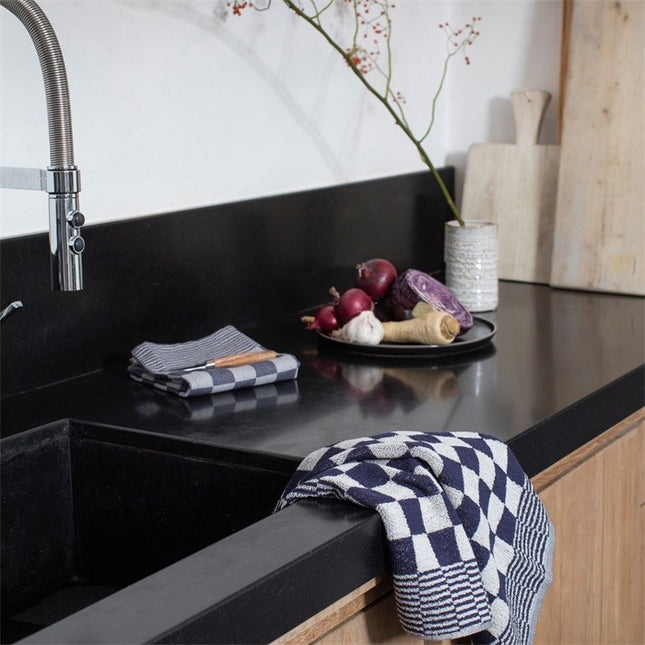 Theedoek Barbeque Blauw