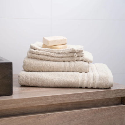 Byrklund Gastendoek Bath Basics Beige set van 2