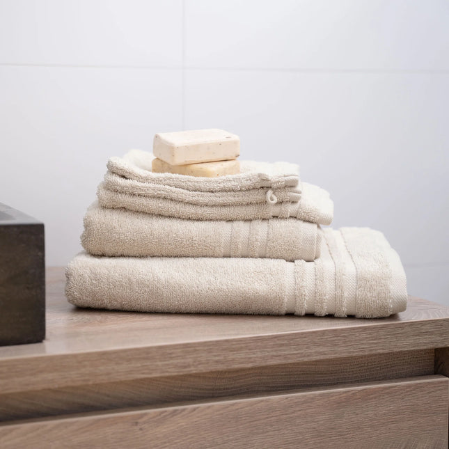 Byrklund Gastendoek Bath Basics Beige set van 2