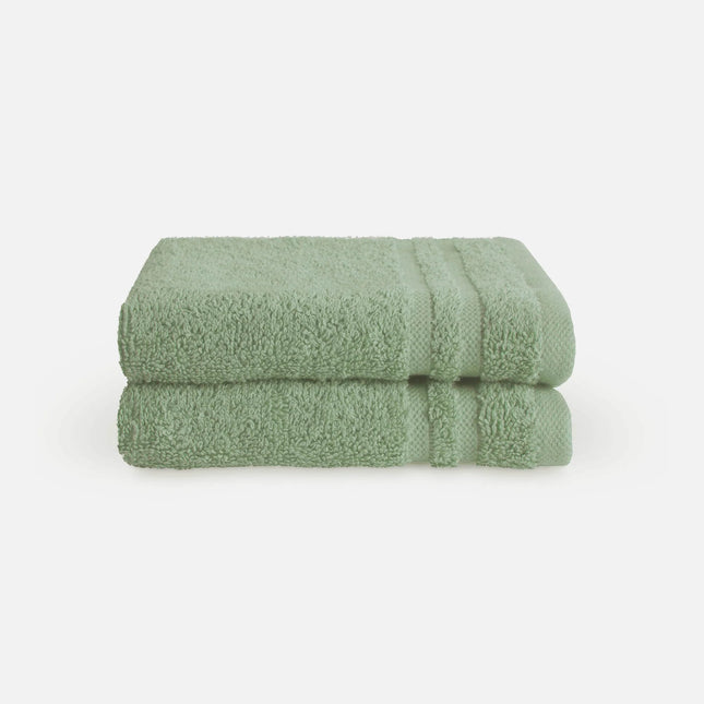 Byrklund Gastendoek Bath Basics Jade Set van 2