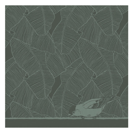 Theedoek Bird Green