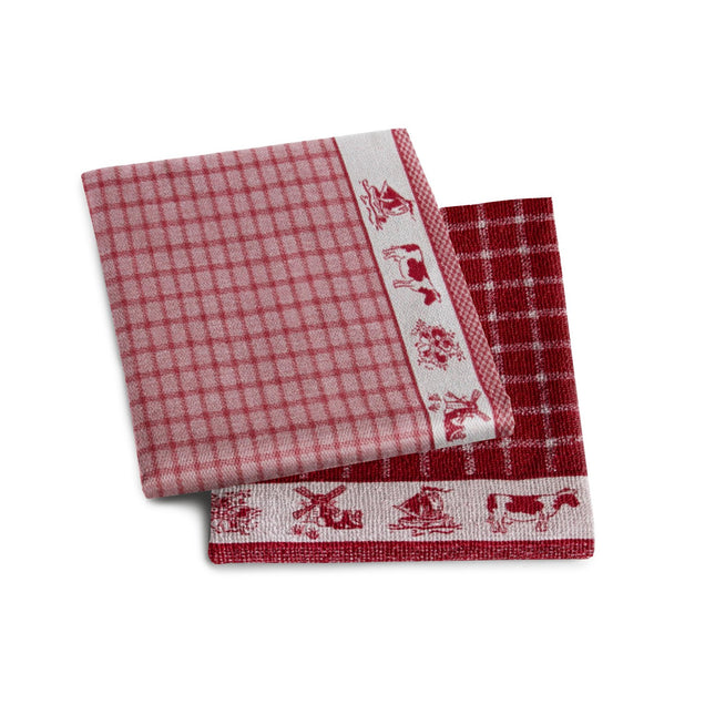 Theedoek Dutchie Red
