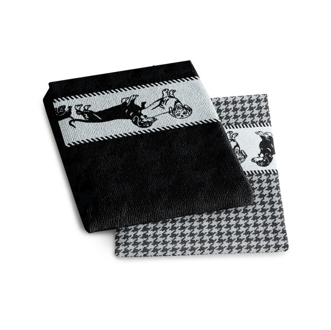 Theedoek Saar Black