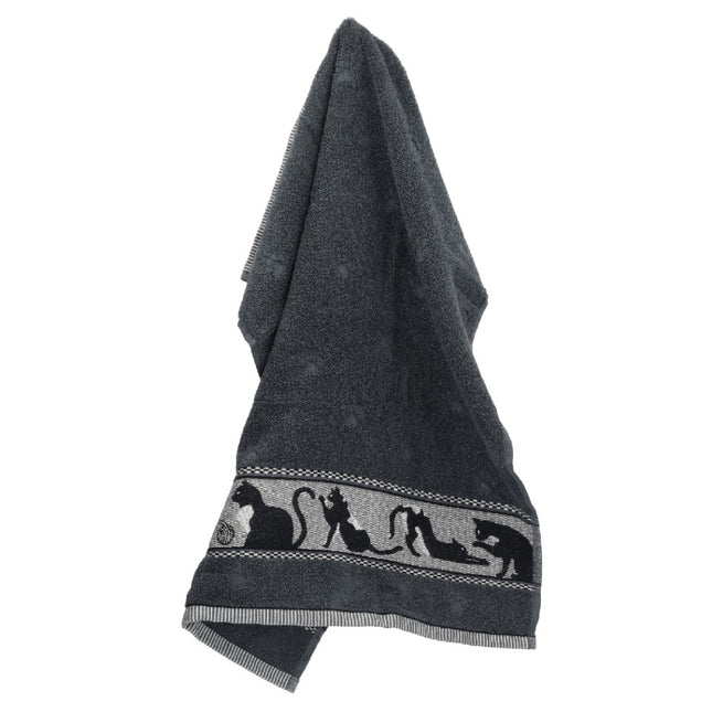 Handdoek Kat Anthracite