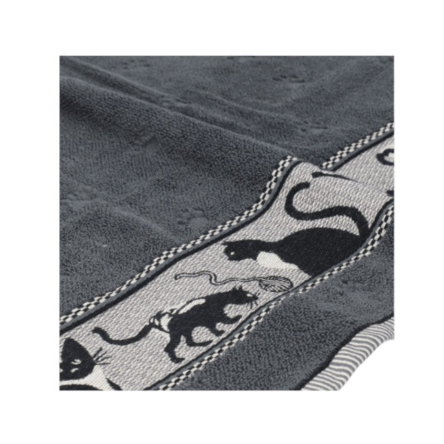 Handdoek Kat Anthracite