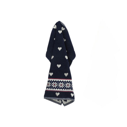 Handdoek Winter donkerblauw