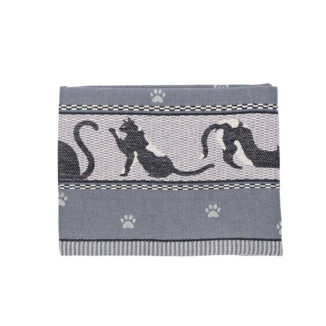 Theedoek Kat Anthracite