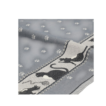 Theedoek Kat Anthracite