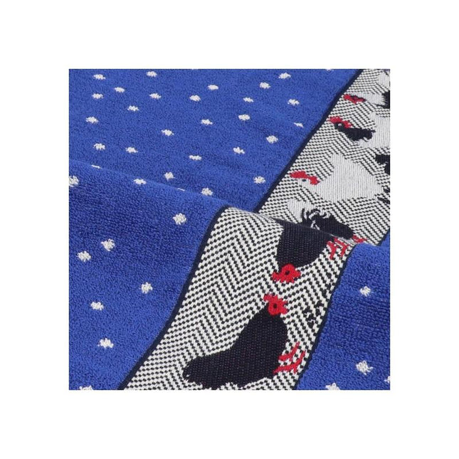 Handdoek kippen royal Blue