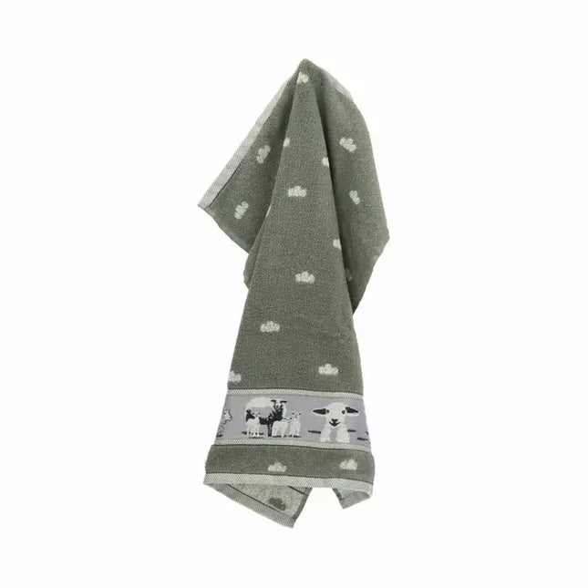 Handdoek Schaap Dark Green