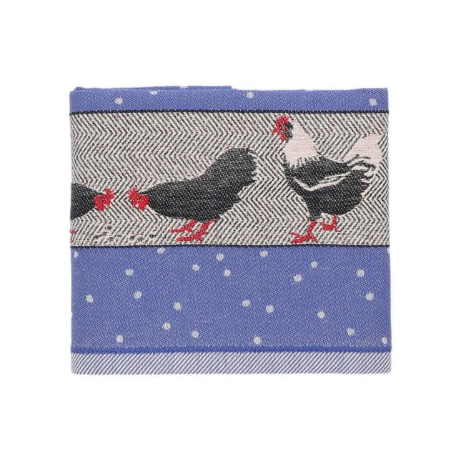 Theedoek Kippen Royal Blue