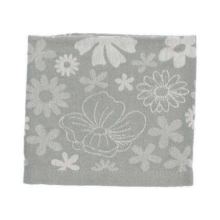 Theedoek Flowerbed Dark Green