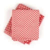 Handdoek Small Check Red